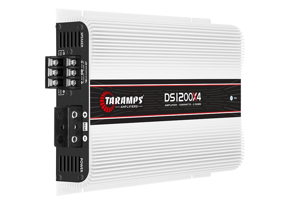 ローパス90HzTaramps DS1200X4 4チャンネル アンプ 1200W×4 2Ω