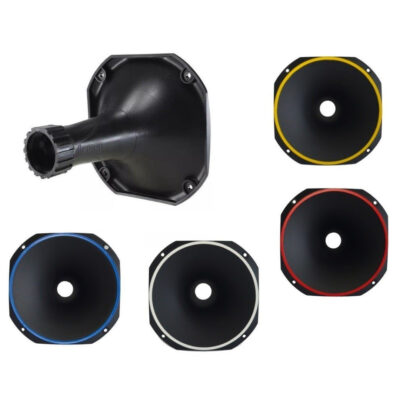 Fiamon Corneta  plastica Preta Curta 1450 com Borda Colorida
