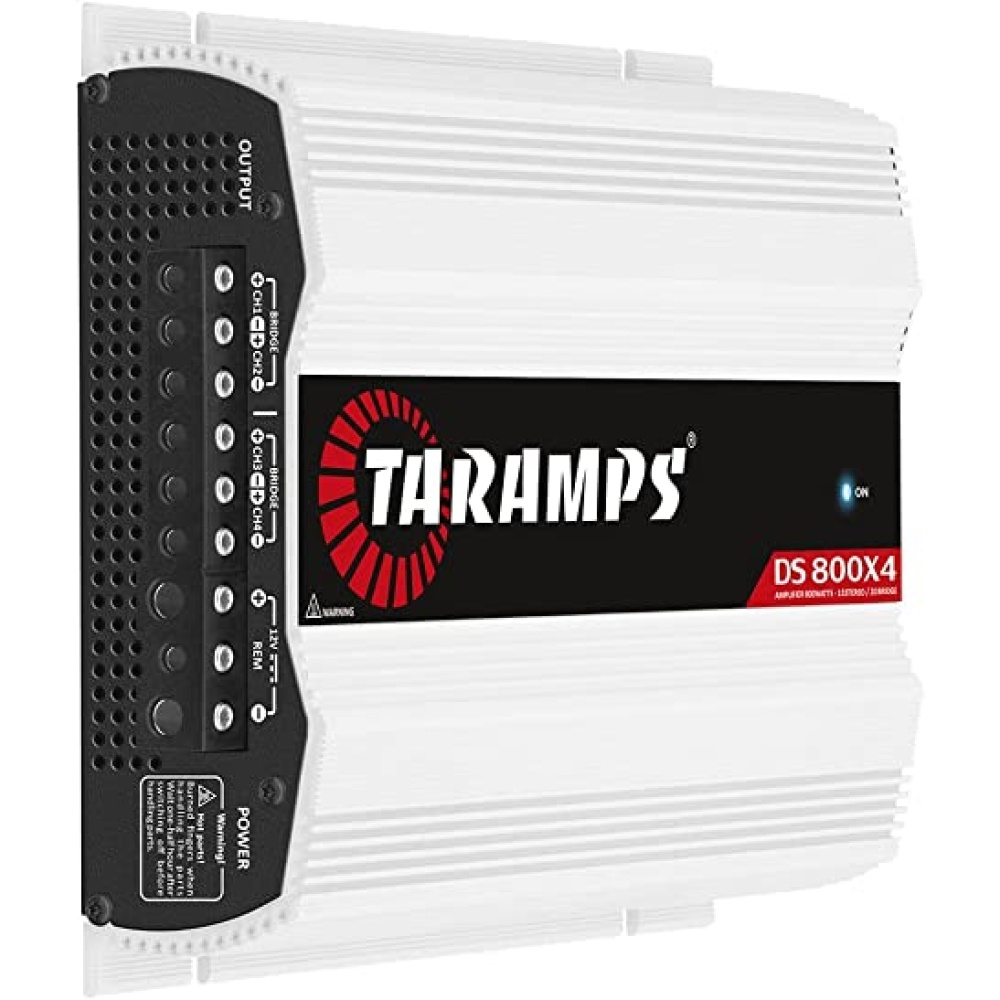 Taramps DS800X4 - 4チャンネル カーオーディオ アンプ 2Ω入力感度250mV6V