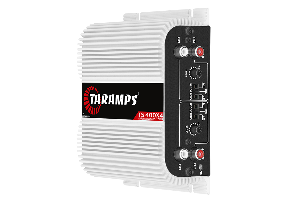 Taramps TS400X4 4チャンネル アンプ 2Ω 400Wカーオーディオの種類アンプ